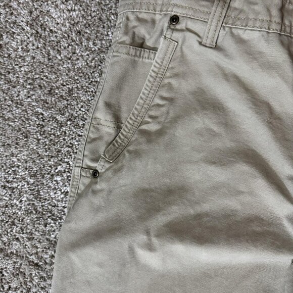 Outdoor Life Pants Mens 32x30 Khaki Utility Workwear Cargo Cotton Hiking - Picture 4 of 11